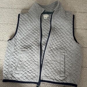 Crewcuts Light Gray Quilted Vest boys size Small